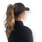 Road and Beach black open women's sports cap