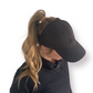 Road and Beach black open women's sports cap